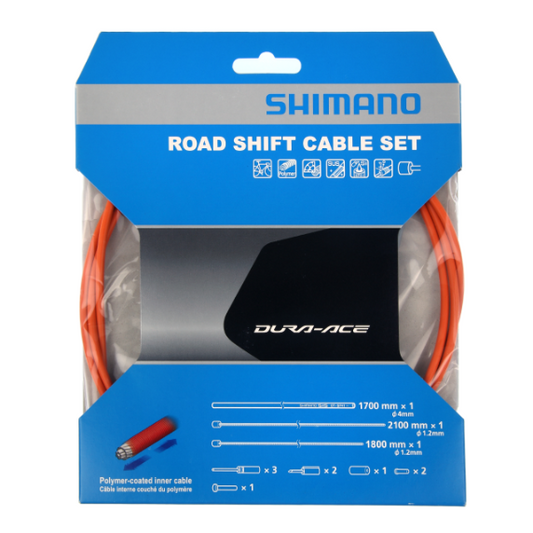 SHIMANO OT-SP41 polymeer oranje derailleurkabel en behuizingset