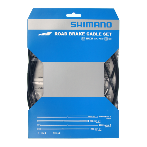 SHIMANO PTFE remkabel- en slangenset zwart