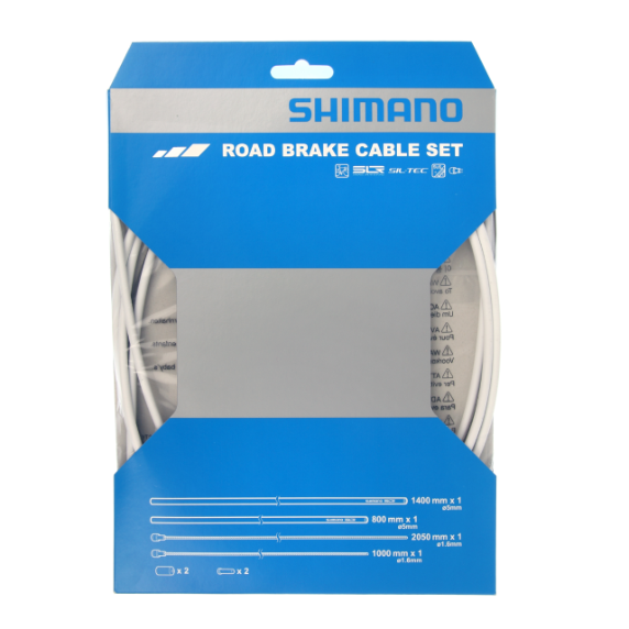 SHIMANO PTFE witte remkabel en slangenset