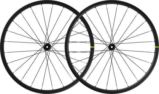 Paar MAVIC KSYRIUM S DISC wielen met banden (middenslot)