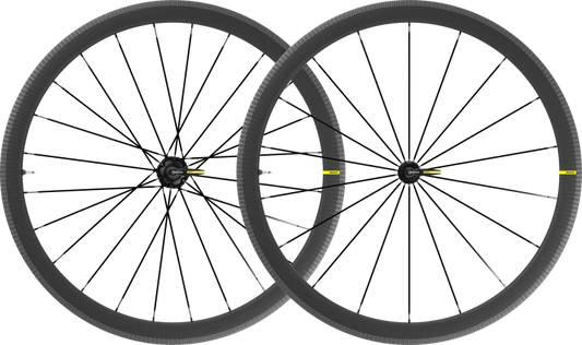 Paar MAVIC COSMIC SL 40 wielen met banden