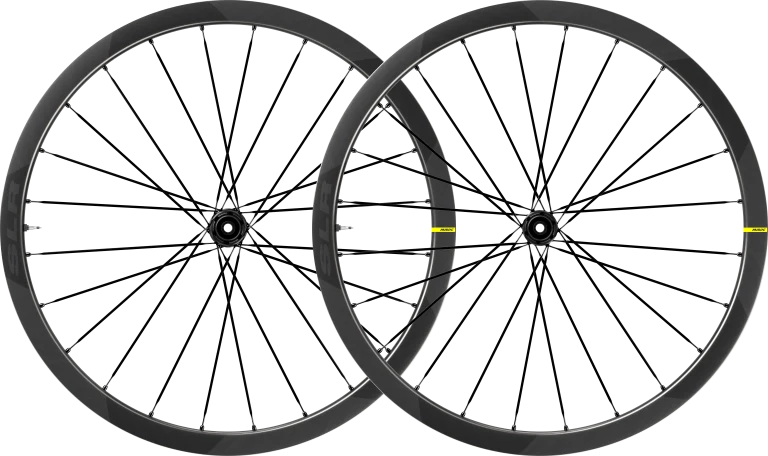 Paar MAVIC COSMIC SLR 32 DISC wielen met banden (Center Lock)