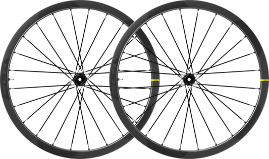 Paar MAVIC COSMIC SLR 32 DISC wielen met banden (Center Lock)