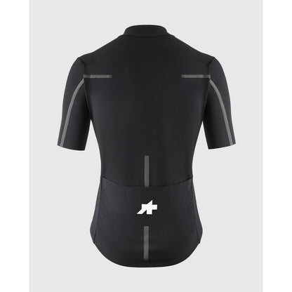 Shirt ASSOS EQUIPE R THERMO RAIN S11 Korte Mouwen Zwart