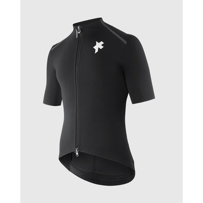 Shirt ASSOS EQUIPE R THERMO RAIN S11 Korte Mouwen Zwart