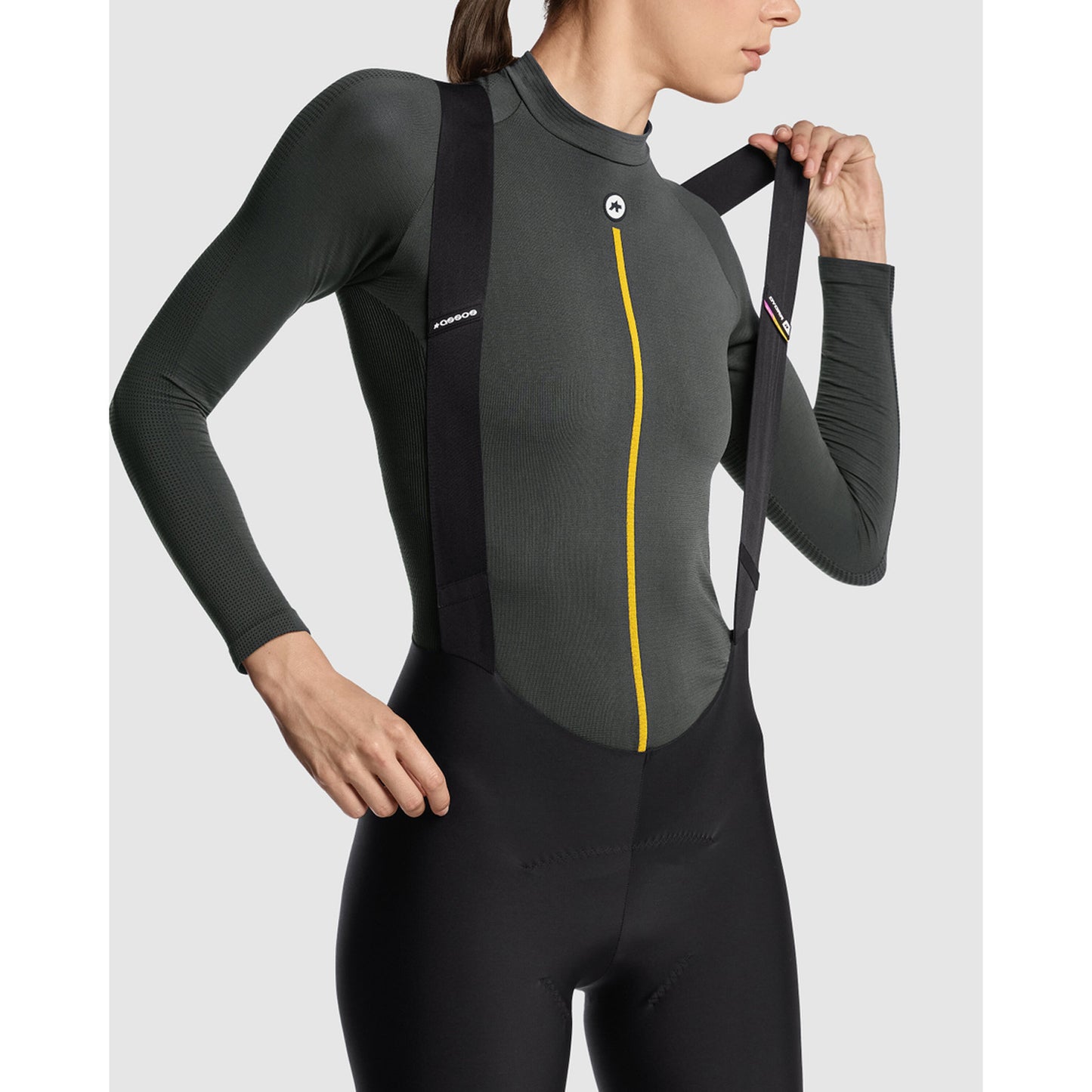ASSOS WOM P1 Damesondergoed met lange mouwen Antracietgrijs
