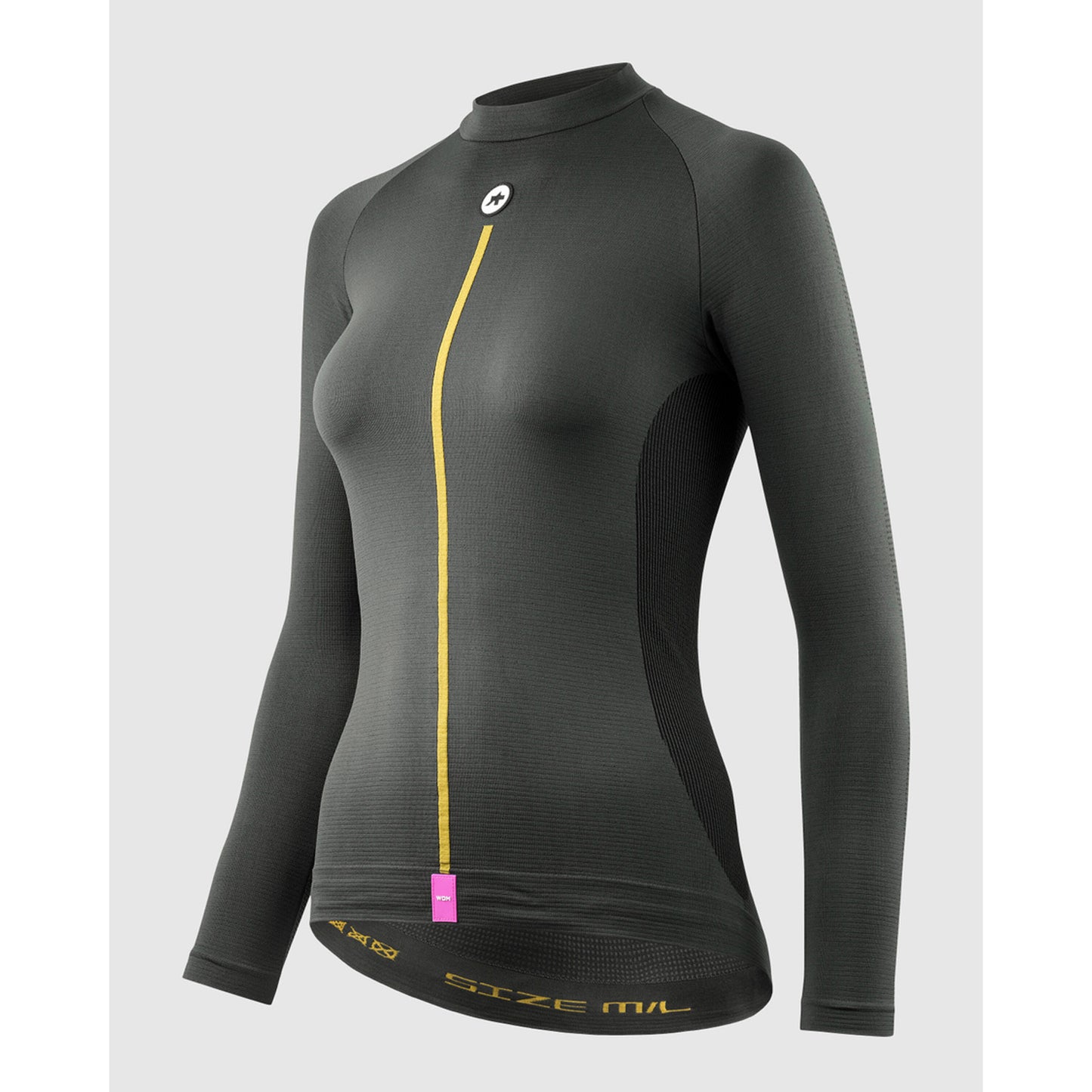 ASSOS WOM P1 Damesondergoed met lange mouwen Antracietgrijs