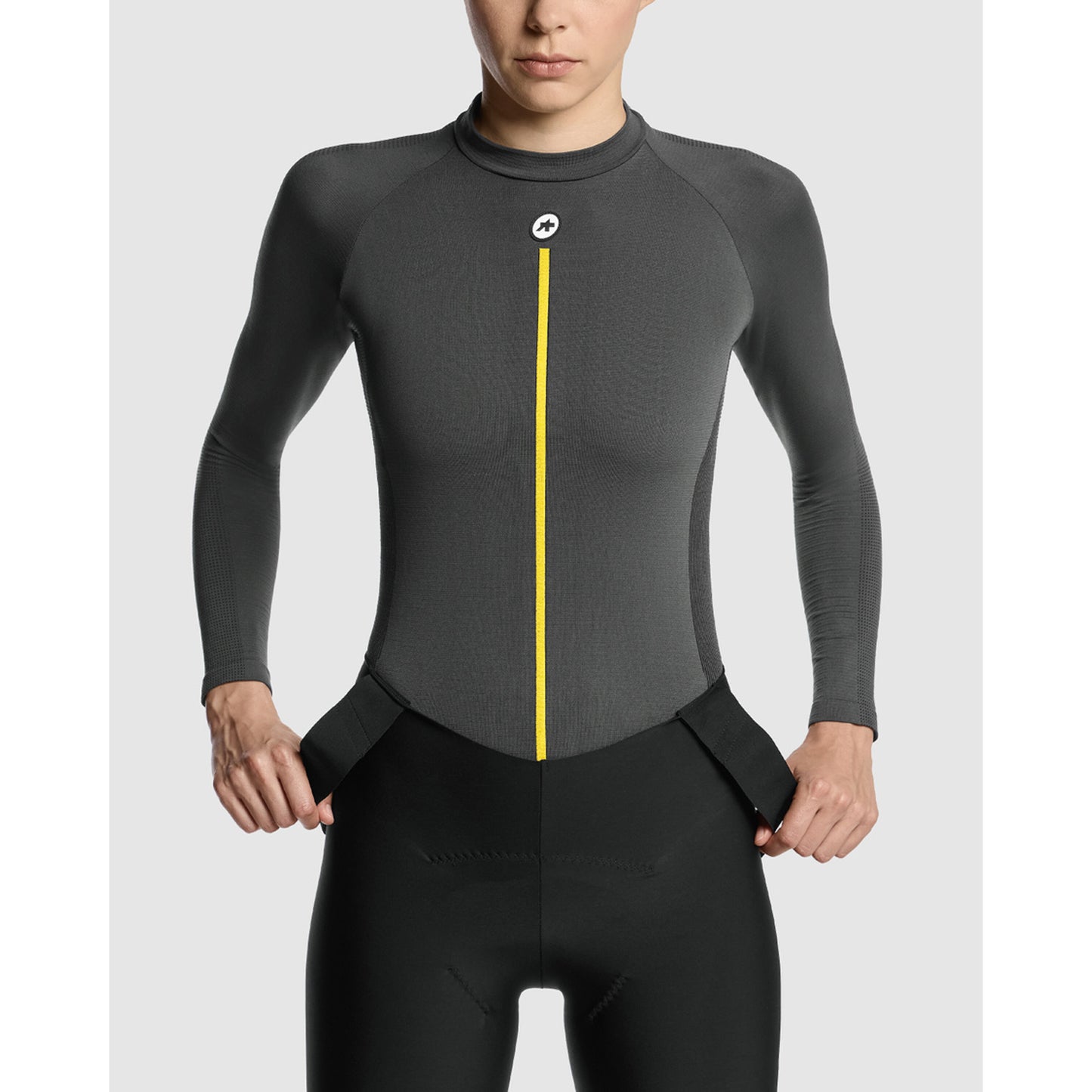 ASSOS WOM P1 Damesondergoed met lange mouwen Antracietgrijs
