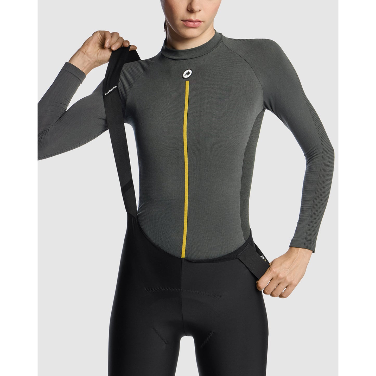 ASSOS WOM P1 Damesondergoed met lange mouwen Antracietgrijs
