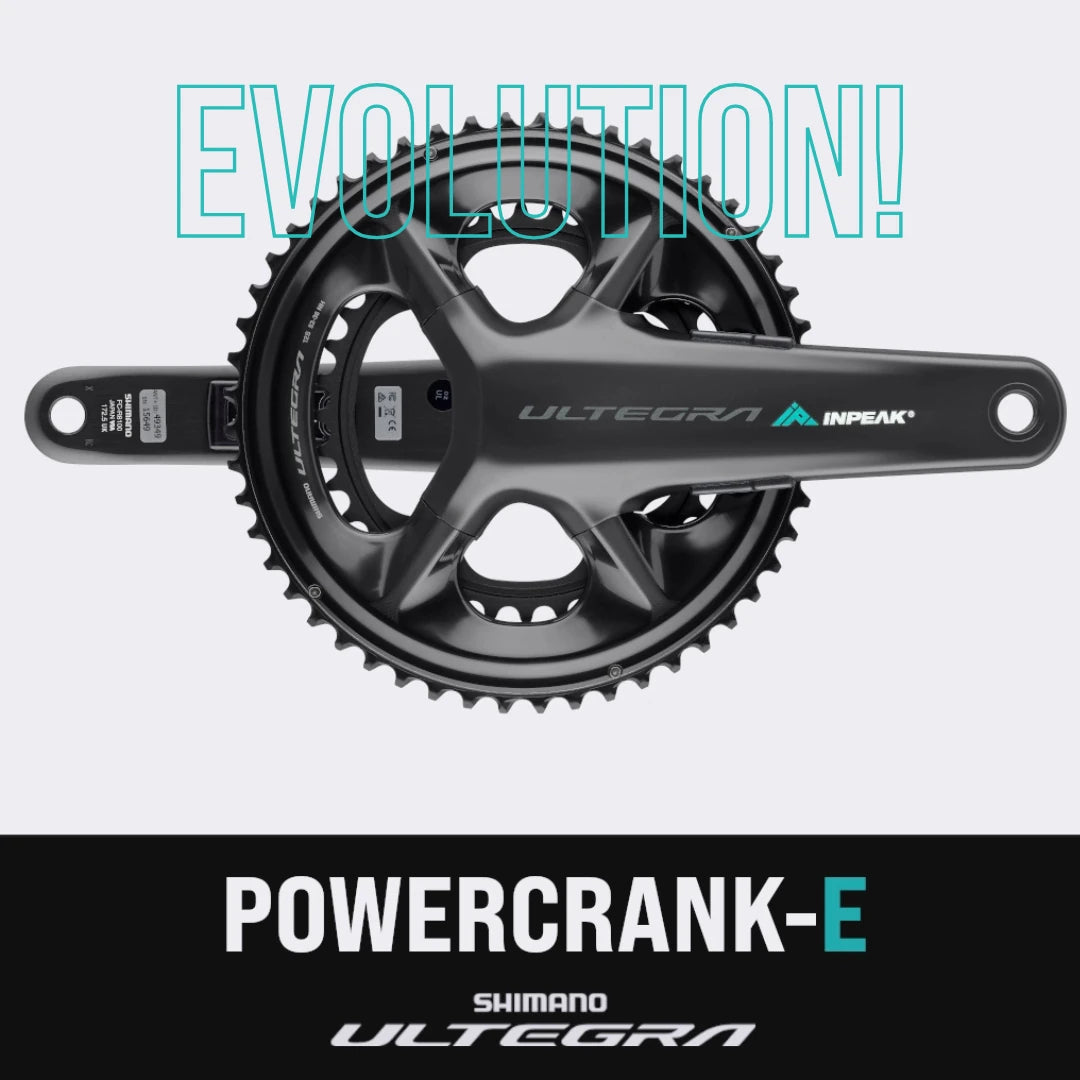 Crankstel met vermogensmeter INPEAK POWERCRANK-E TWIN2 LR Shimano Ultegra R8100
