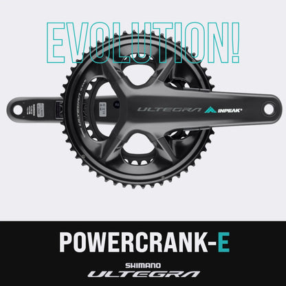Crankstel met vermogensmeter INPEAK POWERCRANK-E TWIN2 LR Shimano Ultegra R8100