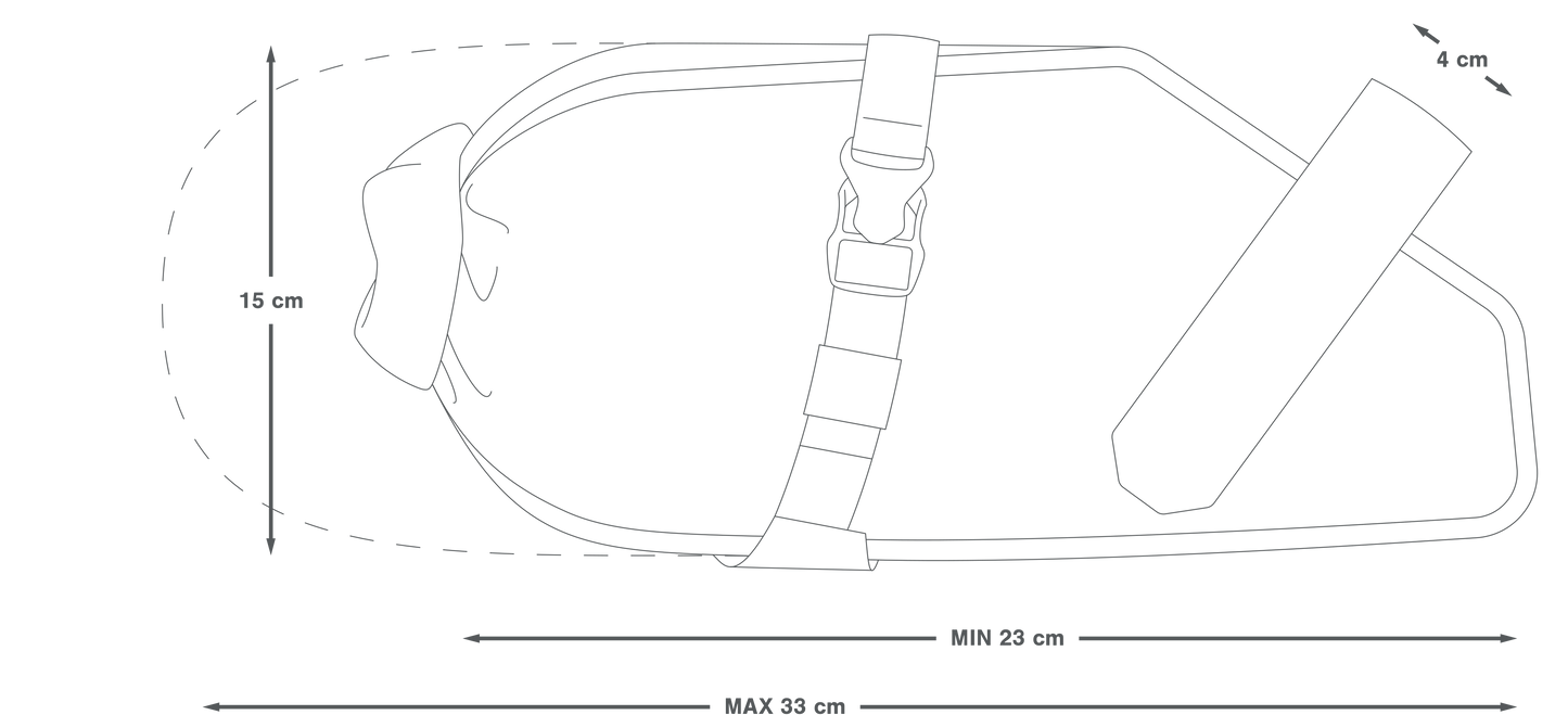 Sacoche de Selle APIDURA RACING SADDLE PACK 5 L Noir