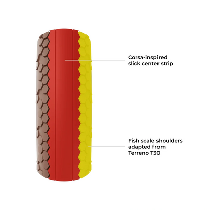 Pneu VITTORIA TERRENO PRO T10 Hardpack Gravel Race 700c Tubeless Ready Souple Marron