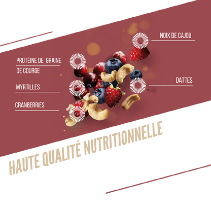 Eiwitreep BAOUW BIO EXTRA Rode Vruchten/Cashew (50g)