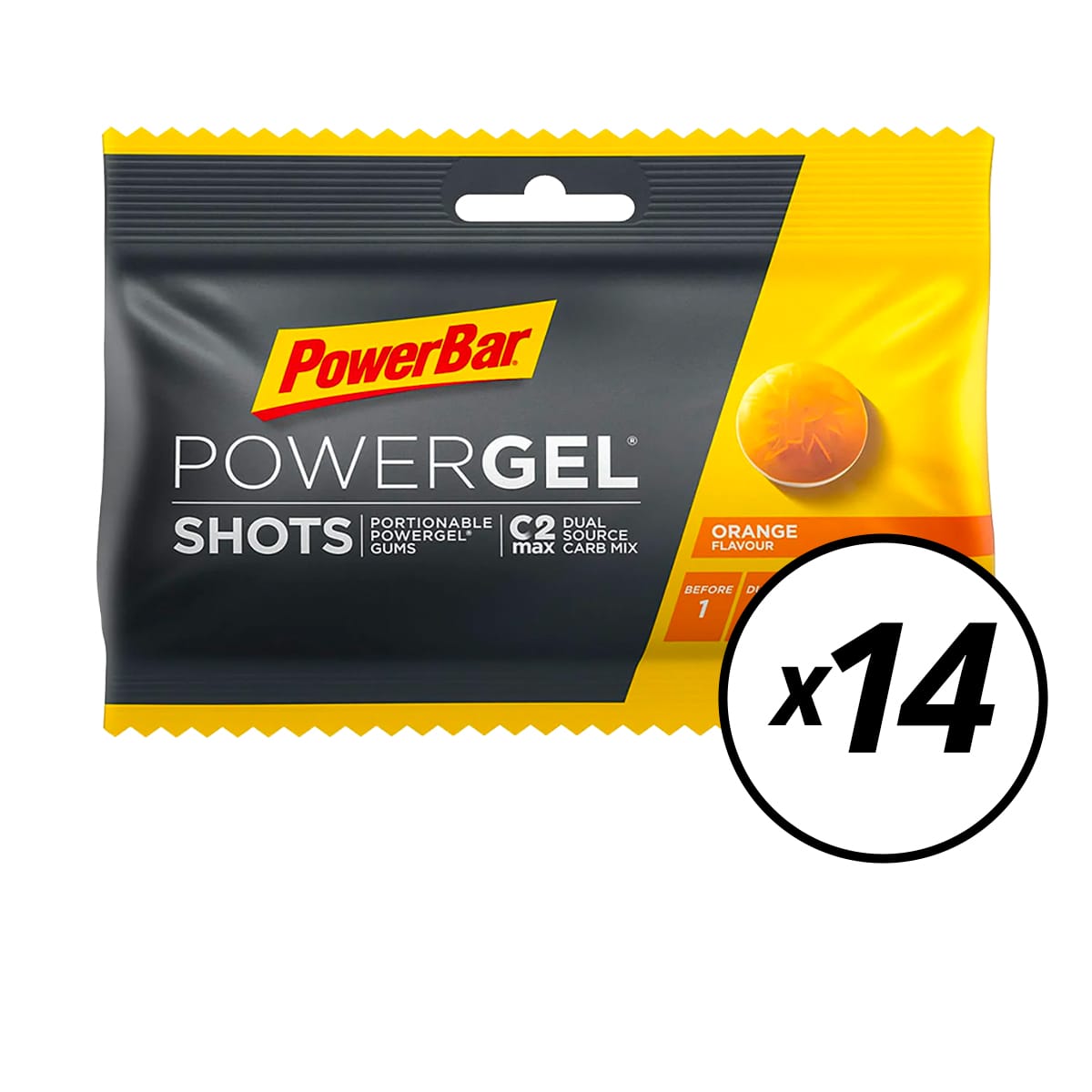 POWERBAR POWERGEL Shots snoepjes (60gr) Sinaasappel