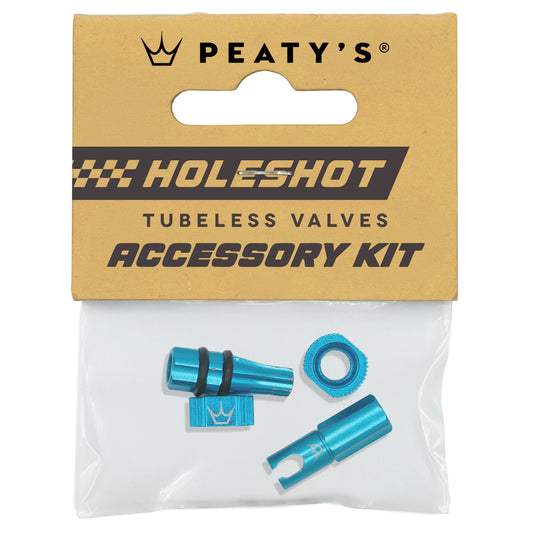 PEATY'S HOLESHOT FAST FLOW Turquoise Ventieldoppen en Nippels Kit