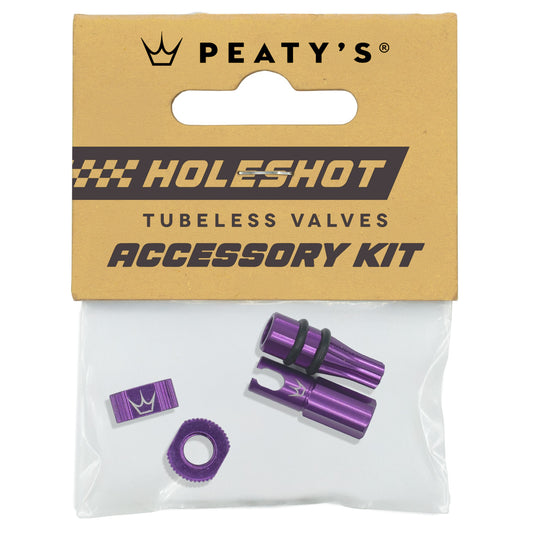 PEATY'S HOLESHOT FAST FLOW Ventieldoppen en Nippels Kit Paars
