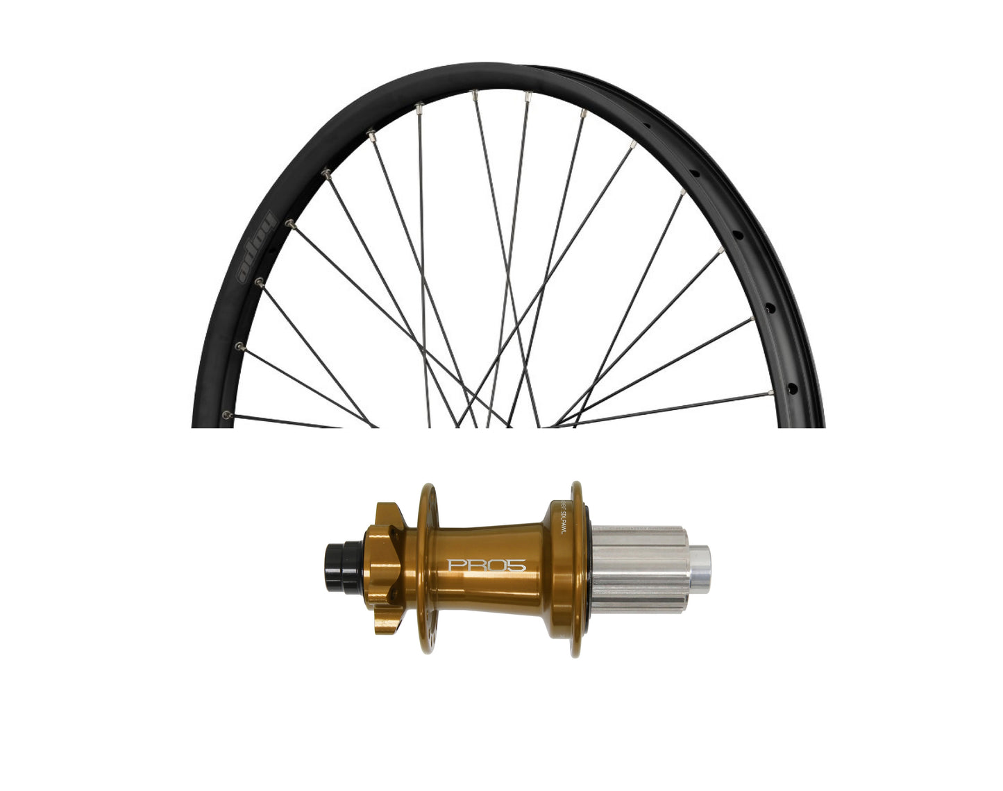 Roue arrière HOPE FORTUS 26 W 27.5" PRO 5 12x148 mm Bronze