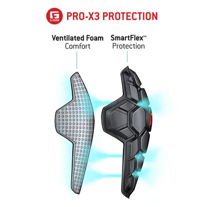 G-FORM PRO-X3 Elleboogbeschermers Mat Zwart