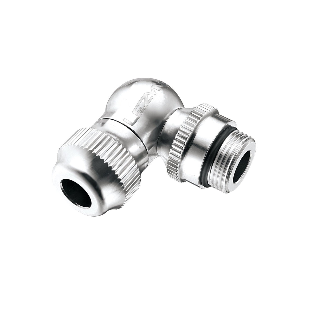 Zilverkleurige LEZYNE Slip Fit-pompkopadapter