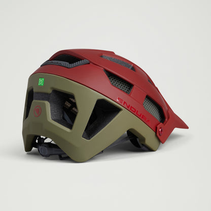 ENDURA SINGLETRACK MIPS rode/groene mtb-helm
