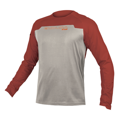 Jersey ENDURA MT500 BURNER Lange Mouwen Rood