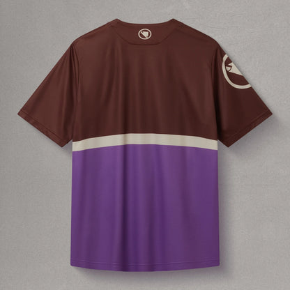 Shirt ENDURA SINGLETRACK CORE TEE II Korte Mouwen Bruin/Paars