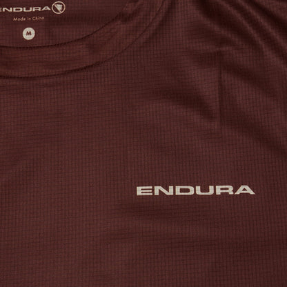 Shirt ENDURA SINGLETRACK CORE TEE II Korte Mouwen Bruin/Paars