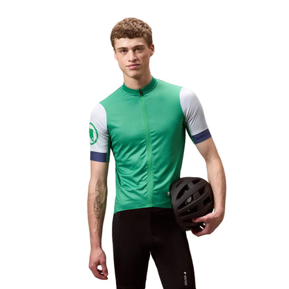 Shirt ENDURA FS260 Korte Mouwen Groen/Wit