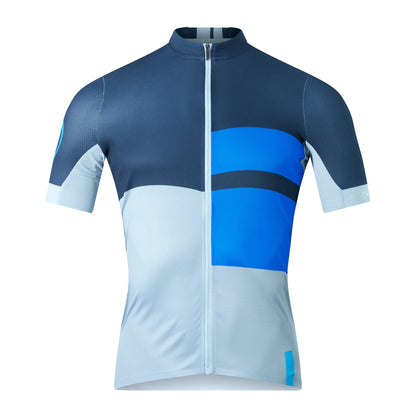 Maillot ENDURA FS260 PRINT Manches Courtes Bleu