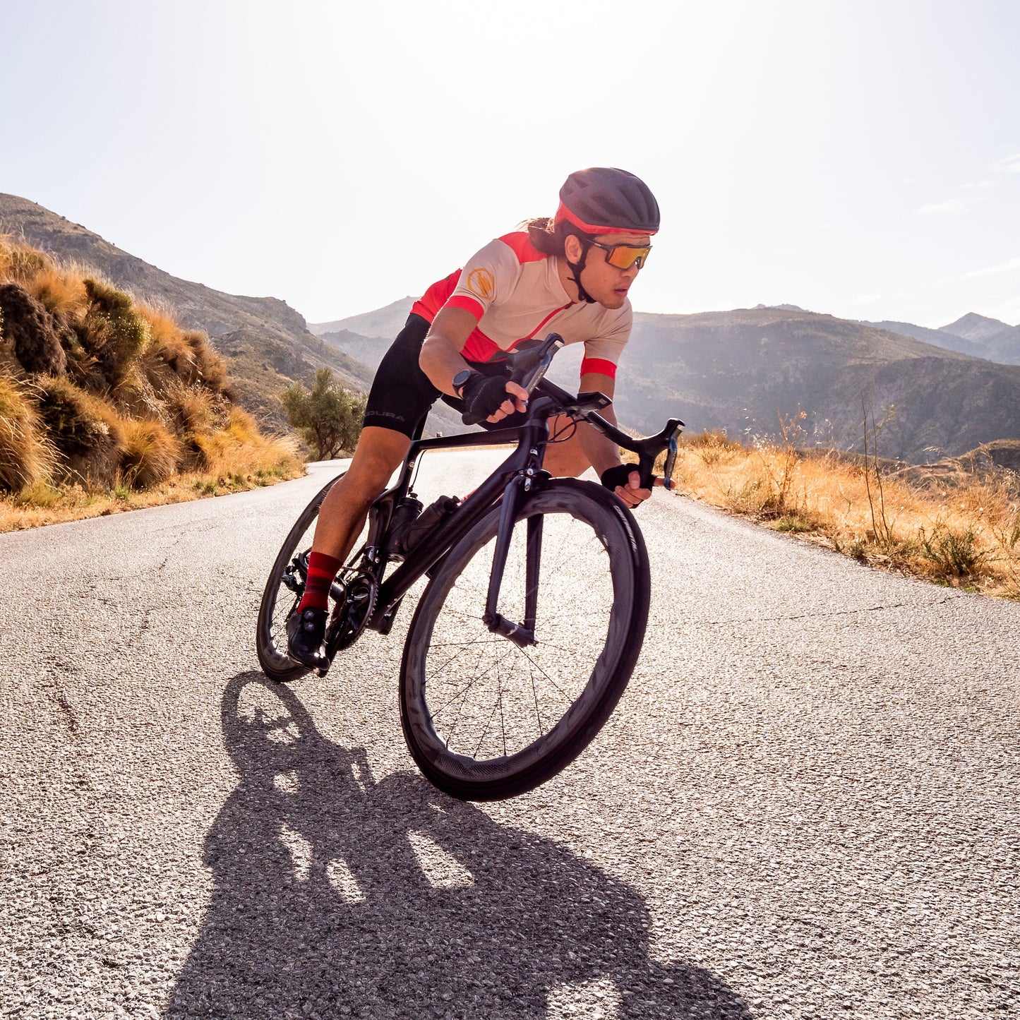 Maillot ENDURA FS260 PRINT Manches Courtes Rouge