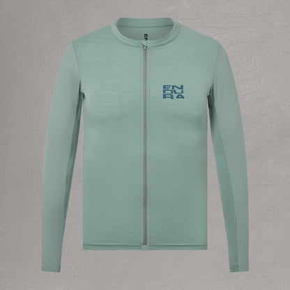 Fietsshirt met lange mouwen ENDURA ALLTRACK RIDE Saliegroen