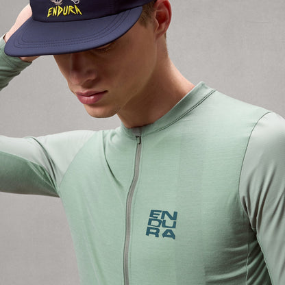 Fietsshirt met lange mouwen ENDURA ALLTRACK RIDE Saliegroen