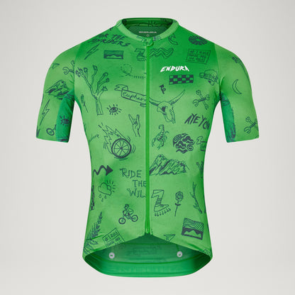 Shirt ENDURA PRO SL PRINT Korte Mouwen Groen