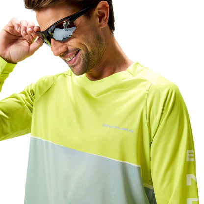 Shirt ENDURA CORE PRINTED Lange Mouwen Groen