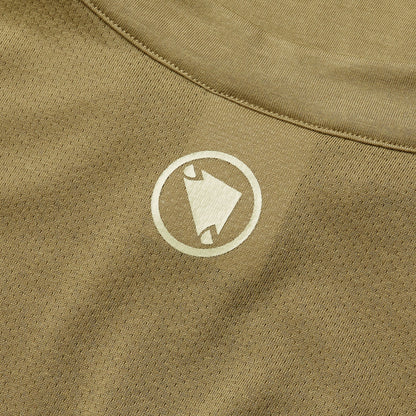 Maillot ENDURA LOOP ZIPPED Manches Courtes Kaki
