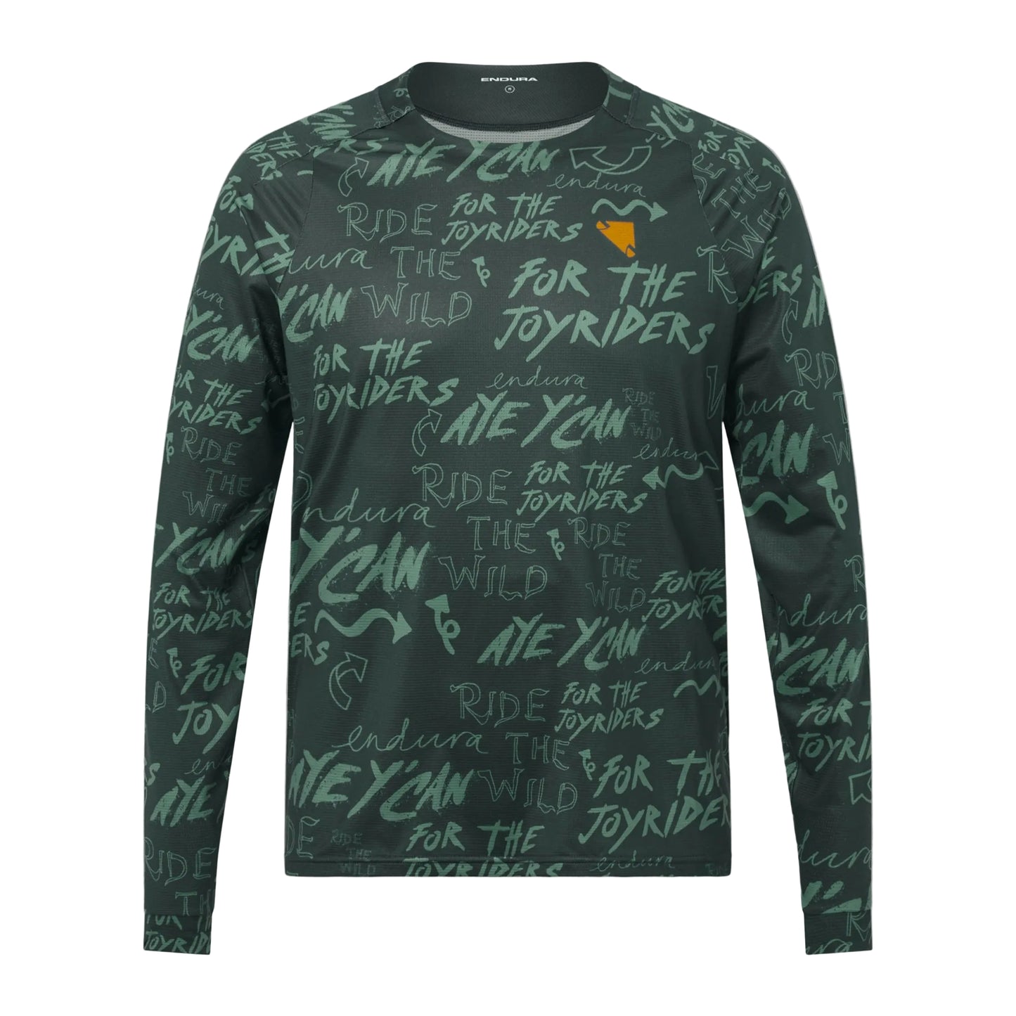 ENDURA SINGLETRACK PRINT Lange Mouw Koolstofgrijs Hoofdband