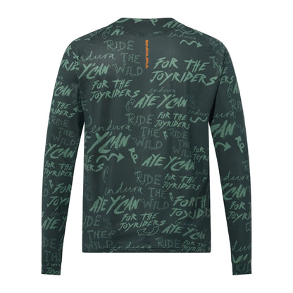 Maillot ENDURA SINGLETRACK PRINT Manches Longues Carbon Vert