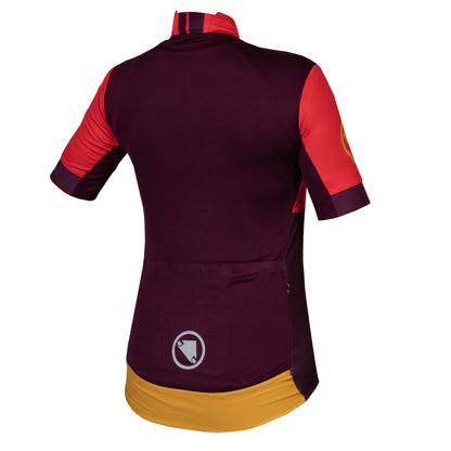 Maillot ENDURA FS260 PRINT Femme Manches Courtes Orange/Marron