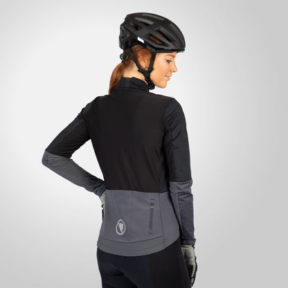 Maillot ENDURA FS260 JETSTREAM Dames Lange Mouwen Zwart