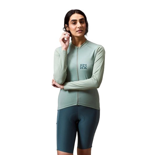 Maillot ENDURA  ALLTRACK RIDE Femme Manches Longues Sage Green