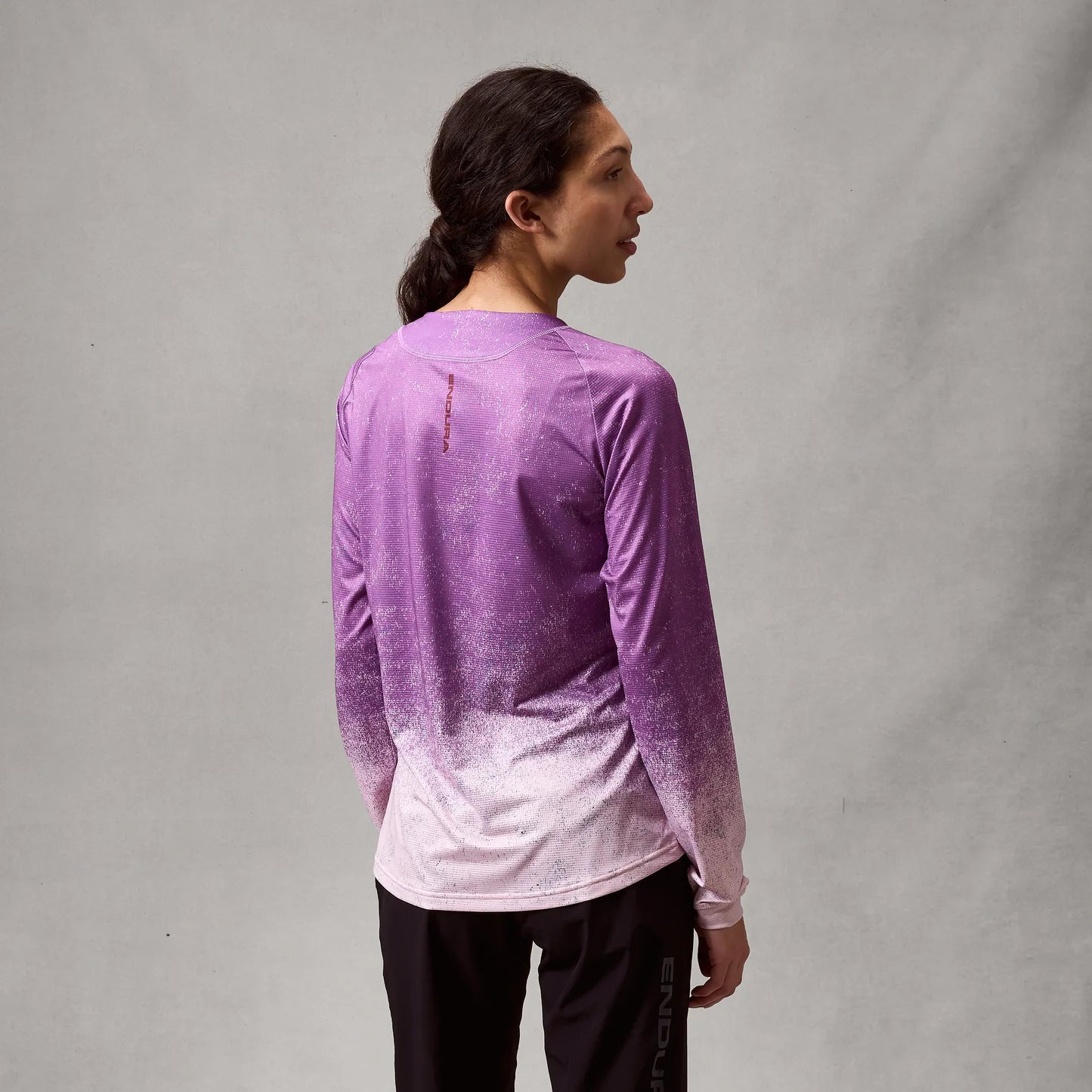 Dames ENDURA SINGLETRACK PRINT ENP lange mouwen Jersey paars