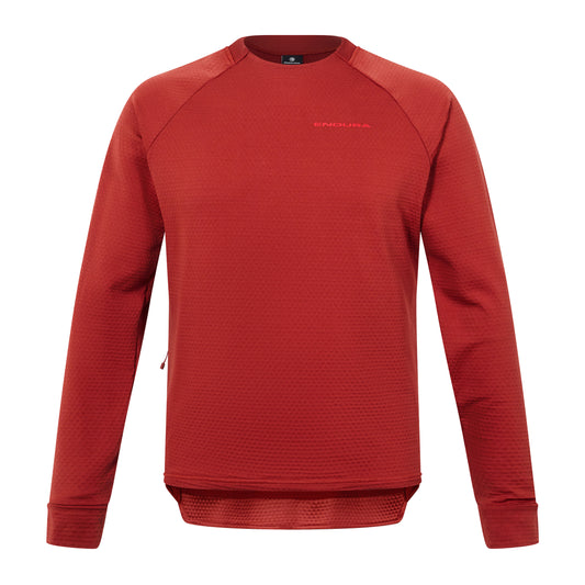 Maillot ENDURA SINGLETRACK FLEECE Manches Longues Brique
