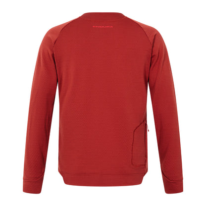 Shirt ENDURA SINGLETRACK FLEECE Lange Mouwen Baksteen