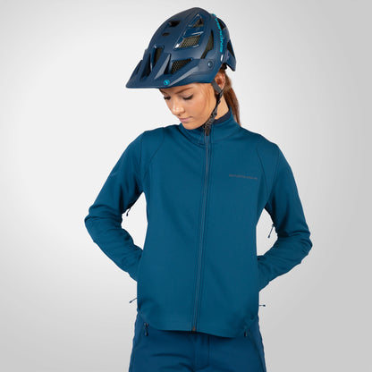 Veste ENDURA SINGLETRACK SOFTSHELL Femme Bleu