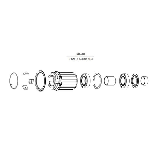 Corps de Roue Libre FULCRUM Type Shimano 10/11 vitesses Aluminium #R0-201