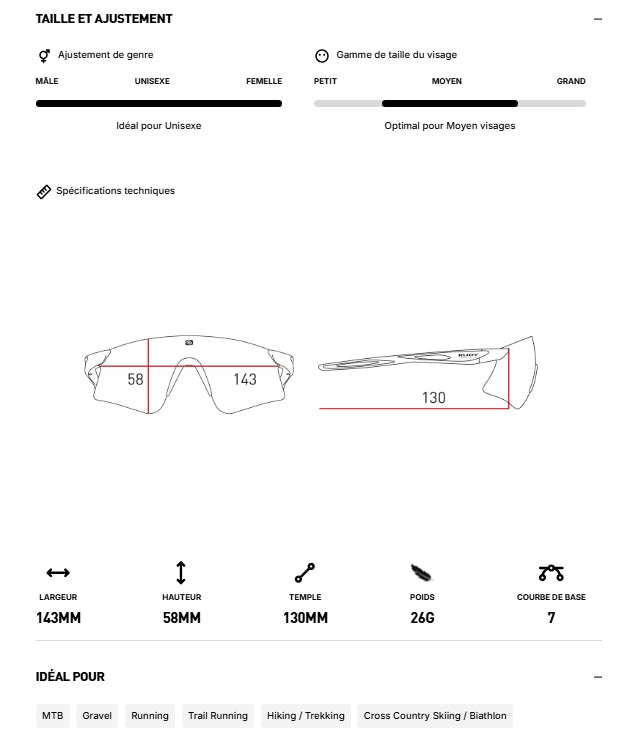 RUDY PROJECT ASTRAL SPHERE Bril Zwart IMPACTX™ Photochromic Lenzen Zwart