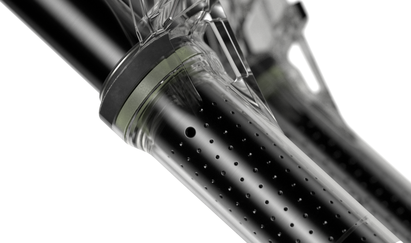 Voorvork ZEB Ultimate CHARGER 3.2 RC2 - 27.5" Boost™ 15x110 Red Alum Str Tpr C5/R55 44offset LinearXL (inclusief Bolt on Fenders, Star nut, Maxle Stealth) B1