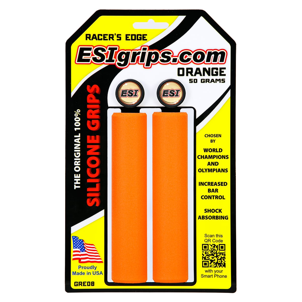 ESI RACER'S EDGE 130 mm oranje grips