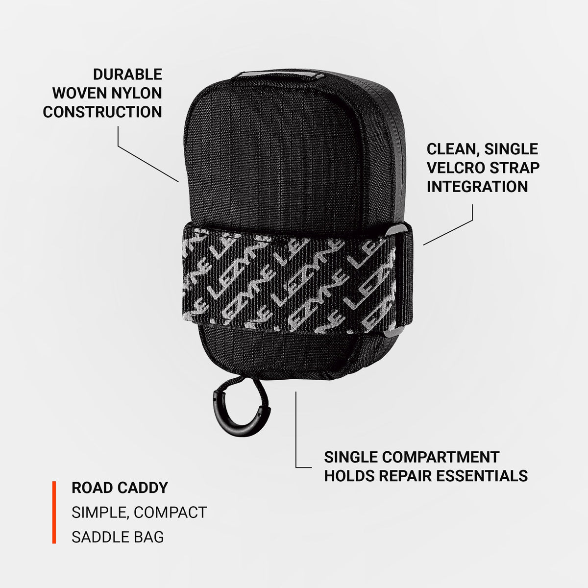 LEZYNE ROAD CADDY zadeltas zwart